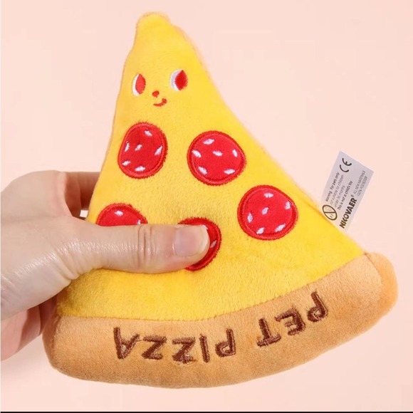🌟HP🌟Pet Pizza Slice  Soft Squeak toy - Picture 5 of 7